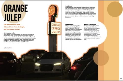 Magazine spread